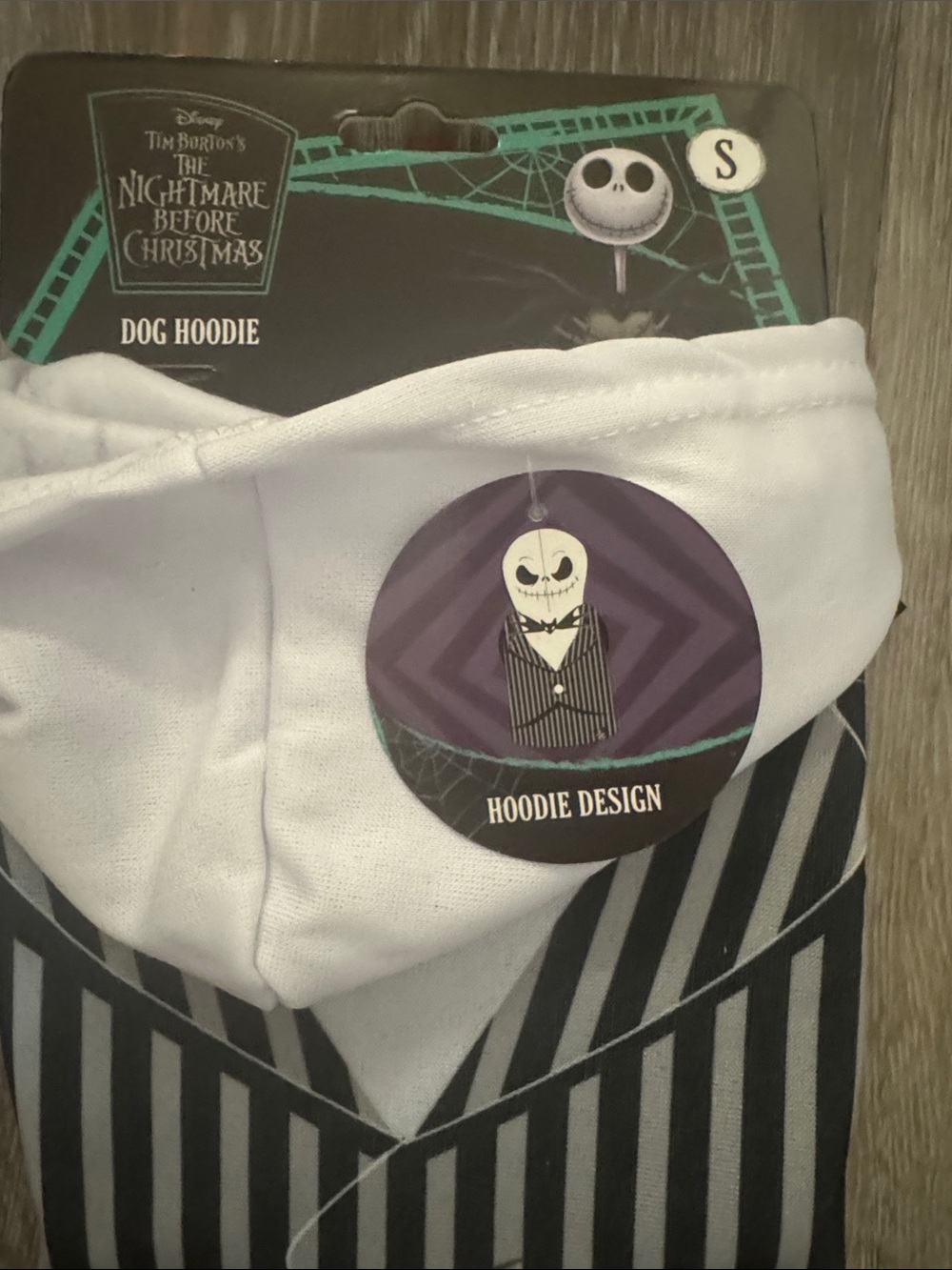 NWT Disney The Nightmare Before Christmas Dog Halloween hoodie costume S